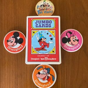 VTG ‘80s Disneyland Souvenir Pins/Cards